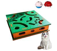 Coffret D'enrichissement pour Griffes De Chat - Griffoir Silencieux Interactif | avec Balle À Grelot Et Puzzle en Feutre pour Jeu De Griffes,pour Jeu, Chien, Intérieur Et Protection des Meubles