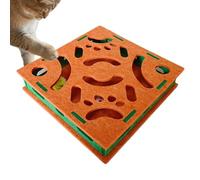 Coffret D'enrichissement pour Griffes De Chat | Griffoir Silencieux Interactif | avec Boule à Clochette et Tapis à Griffes en Tissu,pour Toilettage Jeu Protection Canapé Tapis Meubles Chiot
