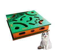 Coffret D'enrichissement pour Griffes De Chat,Griffoir Silencieux Interactif,avec Boule à Clochette et Tapis à Griffes en Tissu | pour Chaton Et Chien Toutes Tailles Jeu D'intérieur Entretien du