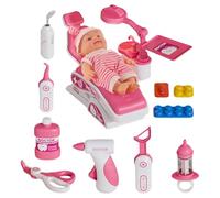 Coffret Dentiste Enfant | Jeu Éducatif et Réaliste pour S'Amuser à Faire Semblant | Coffret Docteur Fille Pour Jeu Symbolique,Pour Maternelle École Fête Maison Loisirs En Famille Temps Calme