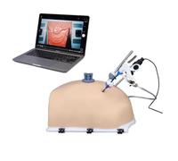 Coffret d'entraînement pour chirurgie laparoscopique - simulateur avec caméra, mise au point réglable, 4 instruments d'entraînement et 10 modules pour exercices de laparoscopie