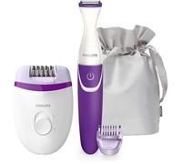 Coffret d'épilation - Philips - BRP505-00 - Epilateur Satinelle - Tondeuse Bikini - 21 pinces