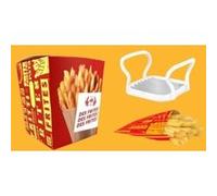 Des Frites ! Des Frites ! Des Frites ! – Coffret: 1 accessoire, 10 sachets et 1 livre de recettes