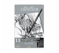 Coffret dessin - 11 pièces - 6 mines de plomb + accessoires - Cretacolor Monolit
