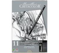 Cretacolor 204 30 - Monolith Set de 11 pièces avec gomme et taille-crayon