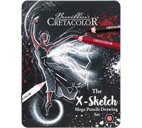 Coffret dessin - 12 pièces - Crayons de couleur + graphite - Cretacolor X Mega D