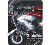 Coffret dessin - 12 pièces - Crayons de couleur + graphite - Cretacolor X Mega Drawing