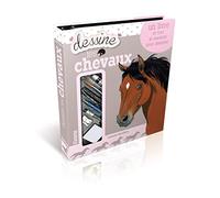 Coffret Dessine les chevaux: Un livre et tout le nécessaire pour dessiner