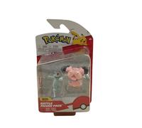 Pokémon Pack de 2 Figurines de Combat Contient des Figurines prêtes au Combat de 5 cm Machoc et Snubbull