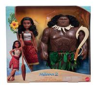 Coffret deux poupées Mattel Vaiana et Maui Multicolore