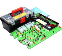 Coffret d'expérimentation électrique de physique - Kit circuits avec fournitures laboratoire d'électromagnétisme, équipement essentiel
