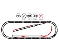Coffret d'Extension Start-Set E1 - FLEISCHMANN 919013 - N 1/160