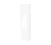 Coffret d'habillage ATOLE 13 modules en acier blanc avec porte connect Blanc H. 1170 x L. 340 x P. 140 mm