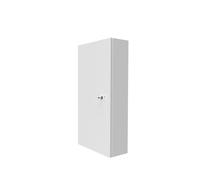 Coffret d'habillage ATOLE pour tableaux électriques 13 modules en acier blanc avec serrure à clef - H. utile : 610 mm