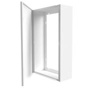 Coffret d'habillage ATOLE pour tableaux électriques 13 modules en acier blanc - H. utile : 480 mm