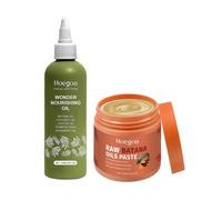 Coffret D'huile De Batana Brute Pour La Croissance Des Cheveux : Masque Pour Cuir Chevelu Presse A Froid Et Serum A L'huile Wonder Growth, Cheveux Naturels Epais Et Forts Pour Hommes Et Femmes