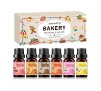 Coffret d'huiles essentielles pour pâtisserie, huile parfumée pour bougies, huiles parfumées d'aromathérapie, coffret (6 x 10 ml)