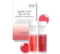 Coffret d'huiles pour les l vres NOONI Appleseed - Appleberry & Appleplum | avec huile de p pins de pomme, duo d'huiles pour les l vres, encre