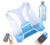 Coffret d'hydratation : gilet en maille, sac de course | Design de haute capacité de 3 L avec sac téléphonique sûr et rayures de sécurité réfléchissantes pour l'exercice d'entraînement