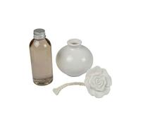 Coffret diffuseur et fleur en céramique Essentiel - Musc - 100 ml