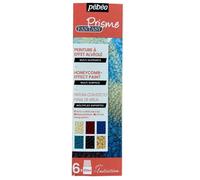 Coffret d'initiation - Pébéo - Peinture Fantasy Prisme - 6 pots de 20 ml - Effet alvéolé - Multi-supports