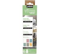 Coffret d'initiation - PEBEO - Vitrea 160 - Peinture sur verre - 6 pots de 20 ml - Tons pastel