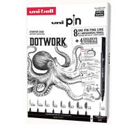 Mitsubishi Pencil Broches DOTWORK STARTER KIT – Lot de 8 – NO4