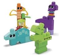 MEGA Brands Coffret de construction sensoriel HKN43, 24 gros blocs et formes spéciales, 1–3 ans