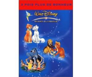 Coffret Disney 3 DVD : Les aristochats / Rox & Rouky / Le Livre de la jungle 2