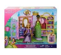 Coffret disney princesse grand dressing transportable de 61 cm + 25 accessoires - set jouet fille + 1 carte tigre