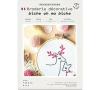 Coffret DIY - Broderie décorative - Biche et Faon Multicolore G