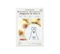 Coffret DIY - Broderie décorative - Kangourous Multicolore