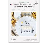 Coffret DIY - Broderie décorative - Le poste de radio Multicolore G
