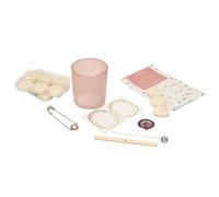 Coffret DIY fabrication 1 bougie parfumée à la rose avec bijou surprise