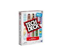 Coffret DLX Pro Pack Tech Deck collection - 10 Finger Skates, planches design authentique - Set mini skate doigt + carte