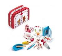 Coffret Docteur bobodoudou - kit du Docteur Enfant pour Doudou - Valise de medecin Enfant et Carte Tigre Jeu d'imitation Fille