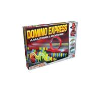 Coffret Domino Express Amazing Looping 1,9 m de piste - Circuit avec looping, double pont, rails express - Jeu construction