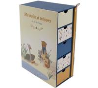 DOMIVA - COFFRET "BOÎTE À TRÉSORS" + JOURNAL DE NAISSANCE AU FIL DE L'EAU