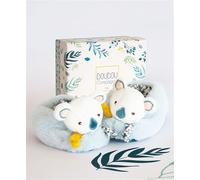 Coffret Doudou - Yoca Koala Premiers souliers avec hochets 0-6 mois