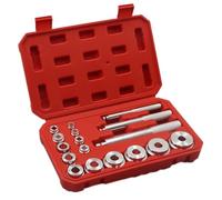 Coffret Douille Cliquet pour Outillage 17 Pièces/ensemble Roulement De Roue Joint De Course Douille Pilote Maître Outils Kits Essieu Installer Enlever Outil De Réparation De Voiture Outils À Main