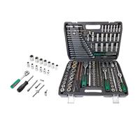 Coffret Douille Cliquet pour Outillage 216 Pièces 1/4 "3/8" 1/2 "ensemble De Clés À Douille Ensemble D'outils Mécaniques Clé De Réparation Automatique Clé À Cliquet Outil De Voiture