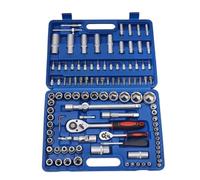 Coffret Douille Cliquet pour Outillage Clé À Cliquet Multifonction Douille Voiture Roue Mécanicien Automobile Kit D'outils Couple Manuel Boîte À Outils Réparation À Domicile Outils Manuels 108 Pièces