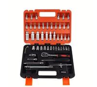 Coffret Douille Cliquet pour Outillage Ensemble D'outils De Réparation Automobile De 53 Pièces, Avec Douilles Et Étui Pour Motos De Tourisme De Rue Et Entretien Des Véhicules