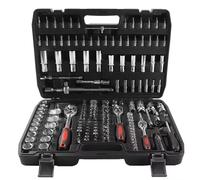 Coffret Douille Cliquet pour Outillage Jeu De Clés À Douille 171 1/4 3/8 1/2 Clé À Cliquet Embouts De Tournevis Outil Manuel Outil De Réparation Automobile Clé À Cliquet