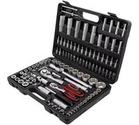 Coffret Douille Cliquet pour Outillage Jeu De Clés À Douille À Cliquet Kit Combiné De Clés Dynamométriques À Cliquet 1/4 3/8 1/2 Embouts De Tournevis Outil Manuel