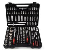 Coffret Douille Cliquet pour Outillage Jeu De Clés À Douille À Cliquet Outil De Réparation Automobile Clé Dynamométrique À Cliquet Kit Combiné 1/4 3/8 1/2 Clé À Cliquet Embouts Tournevis Outil Manuel