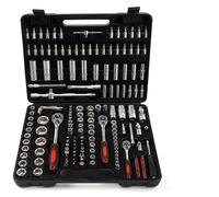 Coffret Douille Cliquet pour Outillage Jeu De Clés À Douille À Cliquet Outil Réparation Automobile Clé Dynamométrique À Cliquet Kit Combiné 1/4 3/8 1/2 Clé À Cliquet Embouts Tournevis Outil Manuel