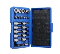 Coffret Douille Cliquet pour Outillage Jeu Douilles Et D'embouts Hexagonaux Torx Star 29 Pièces/ensemble Embouts Mâles/femelles Outil Portatif Douille Étoile De Couple Outil Réparation Automobile
