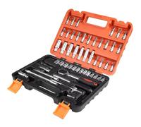 Coffret Douille Cliquet pour Outillage Kit De Clés À Cliquet Jeu D'outils Jeu De Douilles Clé Dynamométrique À Cliquet Outil De Réparation Combiné Outils Manuels 53 Pièces