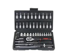 Coffret Douille Cliquet pour Outillage Kit D'outils Réparation Automobile Jeu Douilles 46 Pièces/ensemble Outil Réparation Automobile Clé Dynamométrique À Cliquet Pour Combo Ensemble Automobile